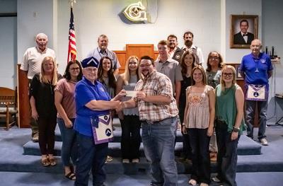El Reno Masonic Lodge Donates Funds to Aggie Club