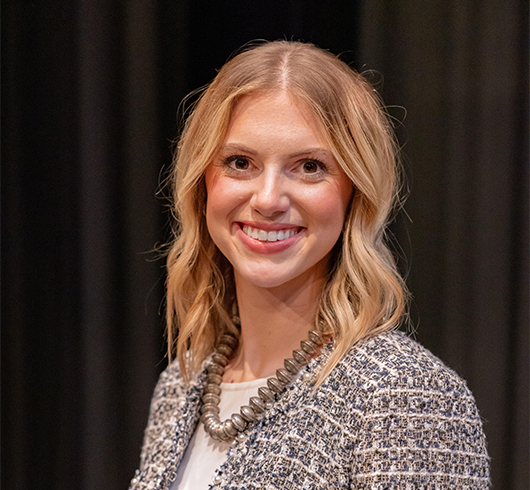Woman with long red hair