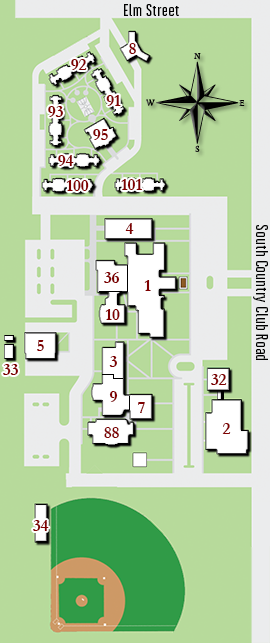 Redlands Campus map